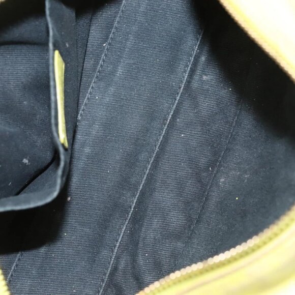 VERSACE Hand Bag Leather Green Gold - Picture 13 of 15